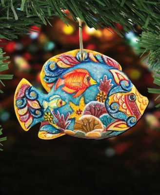 Tropical Fish Wooden Christmas Ornament