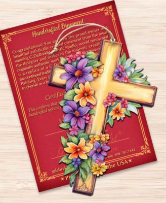 Serenity Cross Christmas Ornament