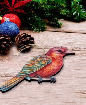 Colorful Birds Holiday Ornaments, Set of 3