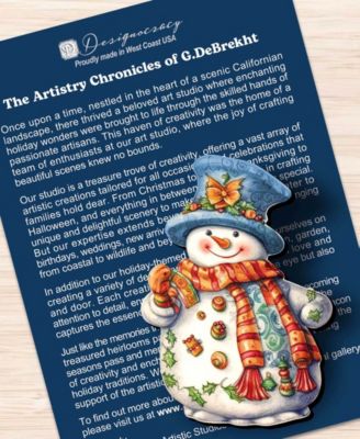 Snowman Wooden Clip-on Ornaments, Set of 3