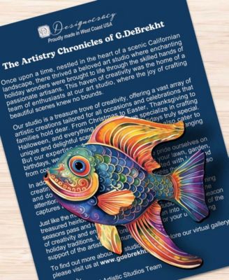 Fish Wooden Clip-on Ornaments, Set of 3