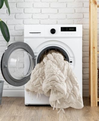 Lily Floral Embroidery 3-Pc. Comforter Set, Full/Queen