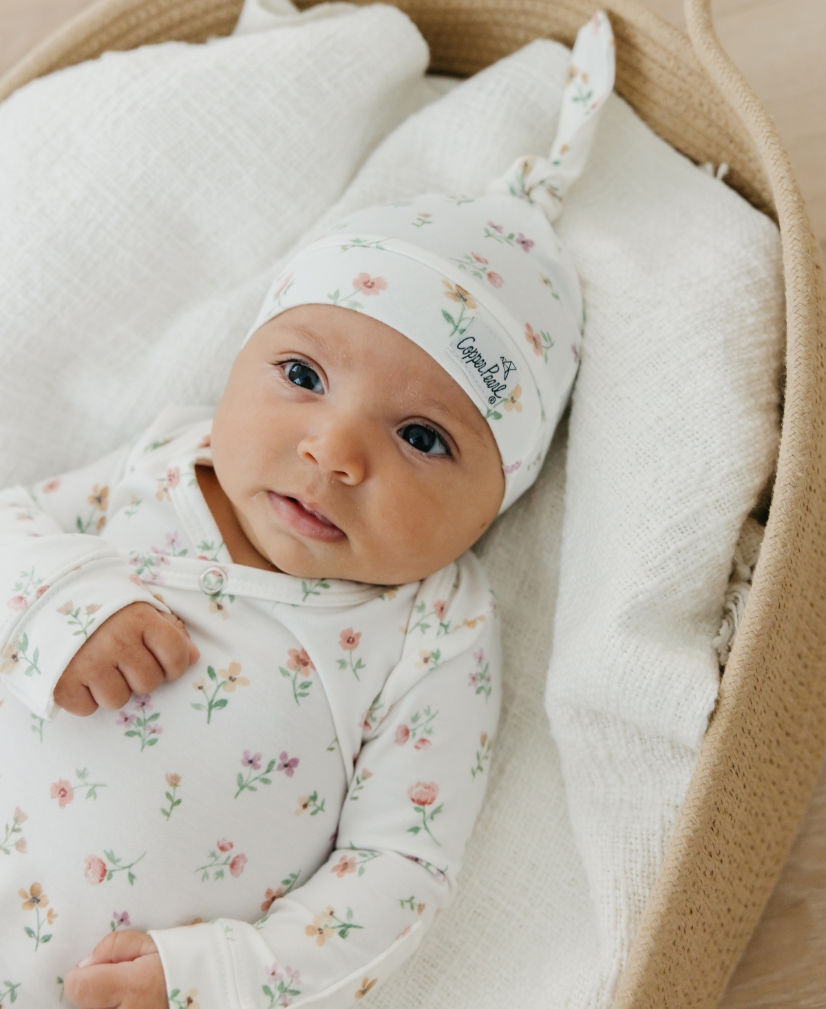 Copper Pearl Newborn Eloise Knotted Gown