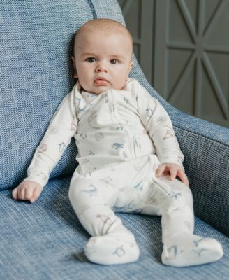 Baby Boy or Baby Girl Arctic Wonder Zip-Up Footie One-Piece
