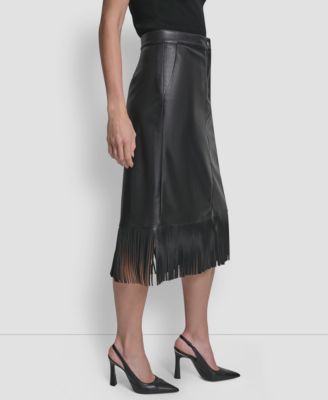 Women's Fringe Midi Skirt