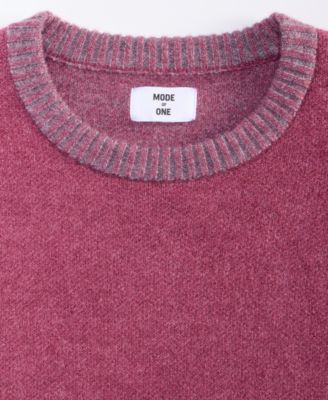 Men's Contrast Trim Sweater