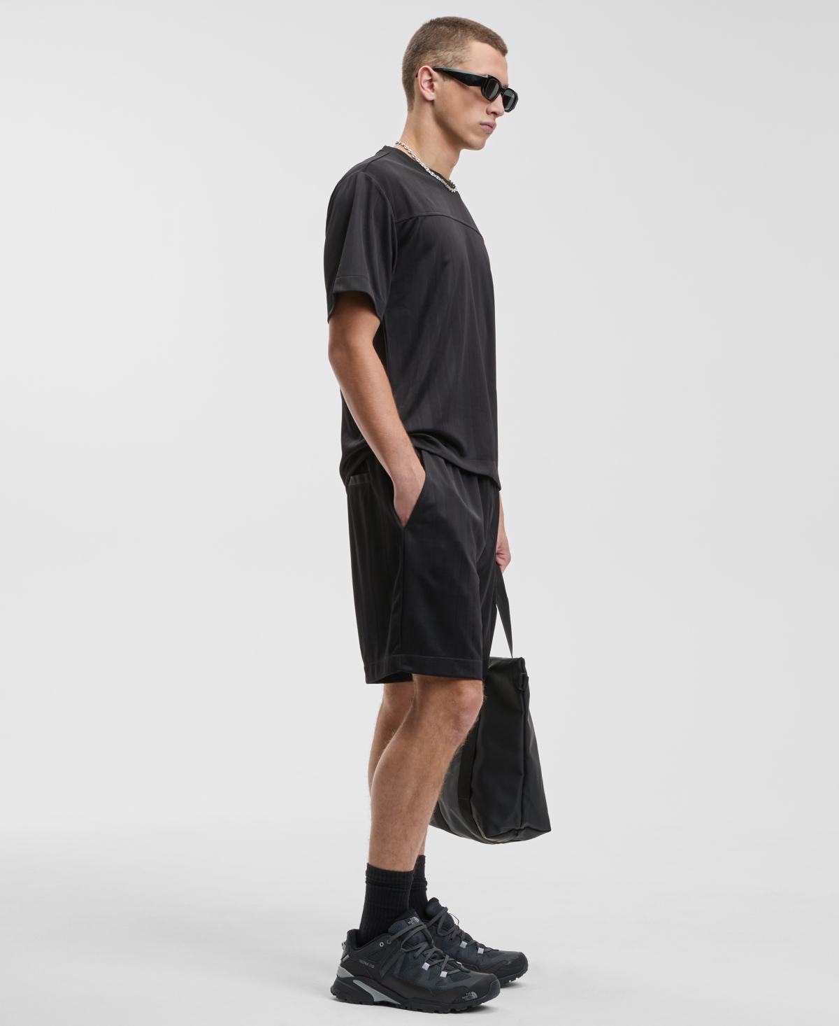 Mode of One Men's Tonal Striped Drawstring 7" Shorts, Macy's Exclusive