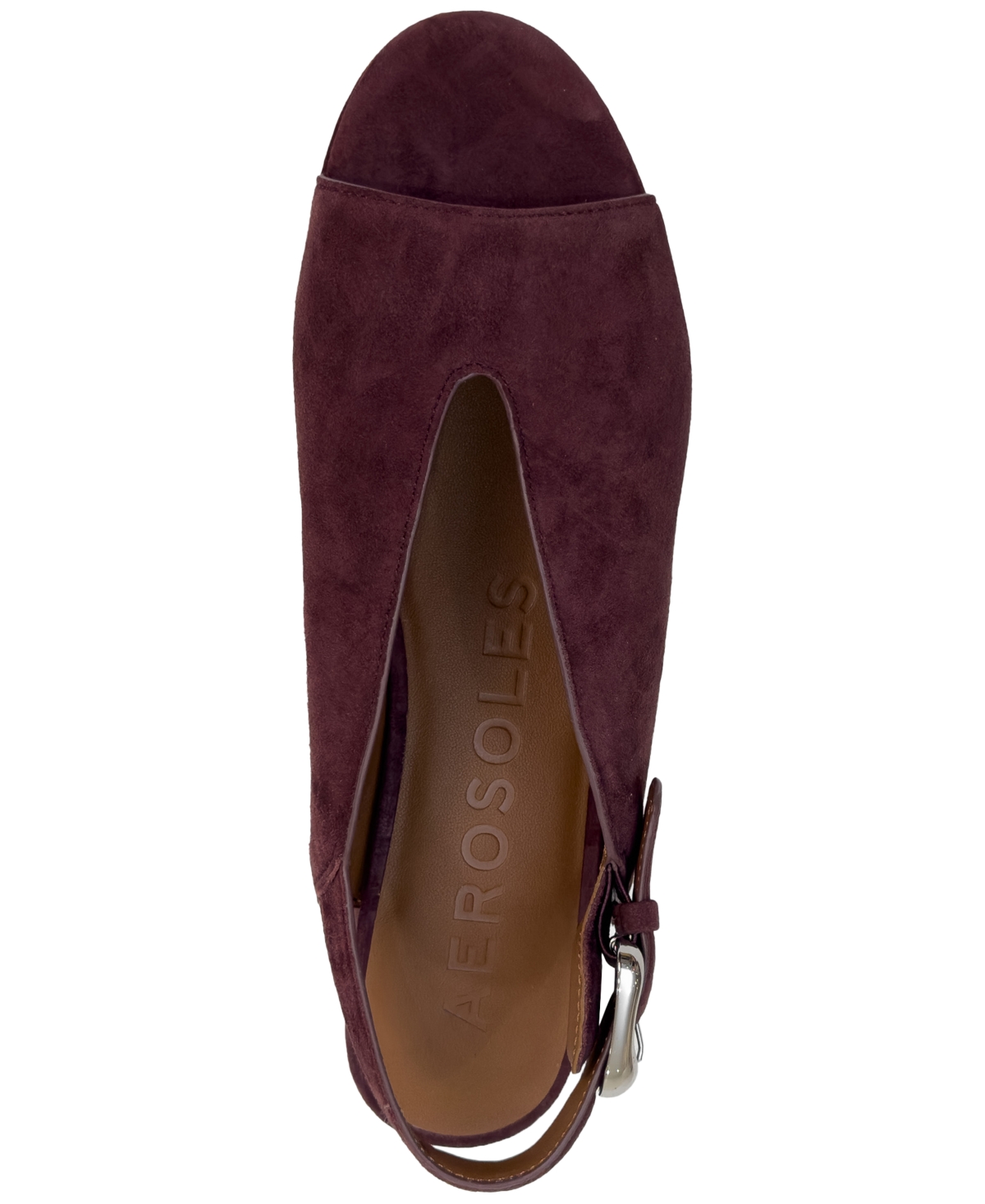 Aerosoles Cornelia Slingback Platform Sandal In Burgundy