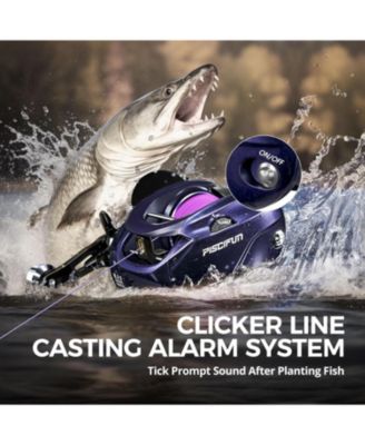 Alijoz 400 Baitcaster Fishing Reel, 38Lbs Max Drag Baitcasting Reel, 6.6:1/8.1:1 Gear Ratio, Freshwater and Saltwater Low Profile Casting Reel