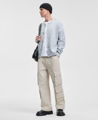 Men's Relaxed Fit Long Sleeve Button-Front Cardigan Sweater-Jacket, Macy's Exclusive