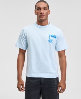 Mode of One - Men's Cityscape Relaxed Fit Short Sleeve Crewneck Graphic T-Shirt