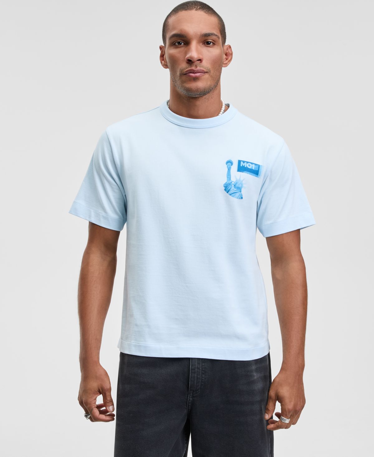 Мужская футболка свободного кроя с круглым вырезом и коротким рукавом Cityscape свободного кроя, эксклюзивная от Macy's