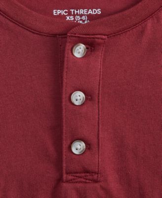 Boys' 5-20 Henley Long Sleeve Shirt