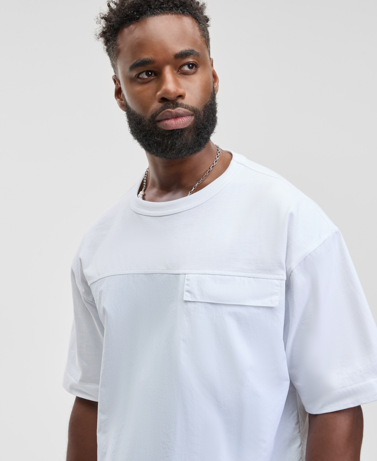 Mode of One Men's Relaxed Fit Short Sleeve Crewneck Pocket T-Shirt, Macy's Exclusive