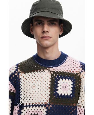 Men's Crochet patch sweatshirt