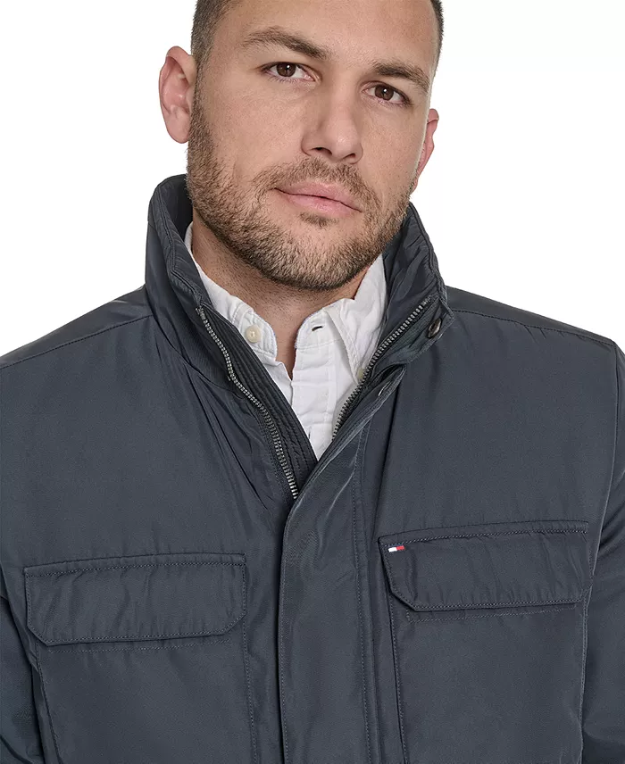 Men's Four Pocket Military-Inspired Field Jacket - thumbnail 4