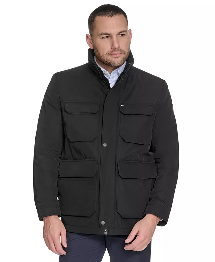 Men's Four Pocket Military-Inspired Field Jacket - thumbnail 8