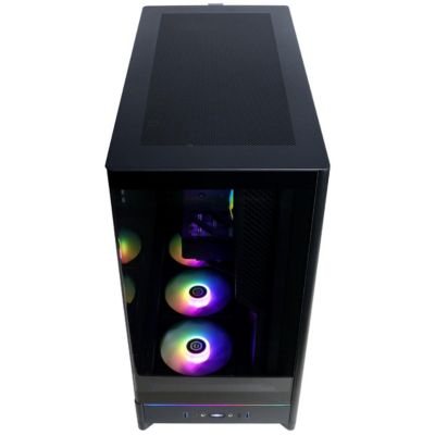 Gamer Supreme Liquid Cooled Gaming Desktop Computer, AMD Ryzen 7 9700X 3.8GHz, 32GB RAM, 2TB SSD, AMD Radeon RX 9060 XT 16GB, Windows 11