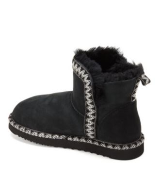 Women's Perth Genuine Shearling Fold Down Bootie with Embroidery