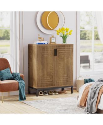 Shoe Cabinet, 20 Pairs Entryway Shoe Storage Cabinet with Shelves, 5-Tier Modern Free Standing Shoe Racks