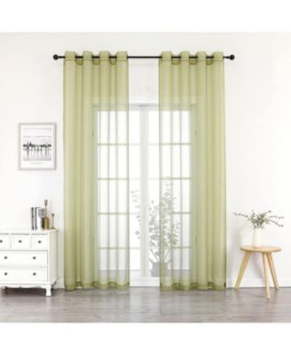 Ultra Luxurious Elegant Sheer Grommet Single Curtain Panel - 54 in. W x 84 in. L