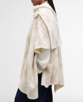 Women's Vienna Knitted Cape Coat with Scarf