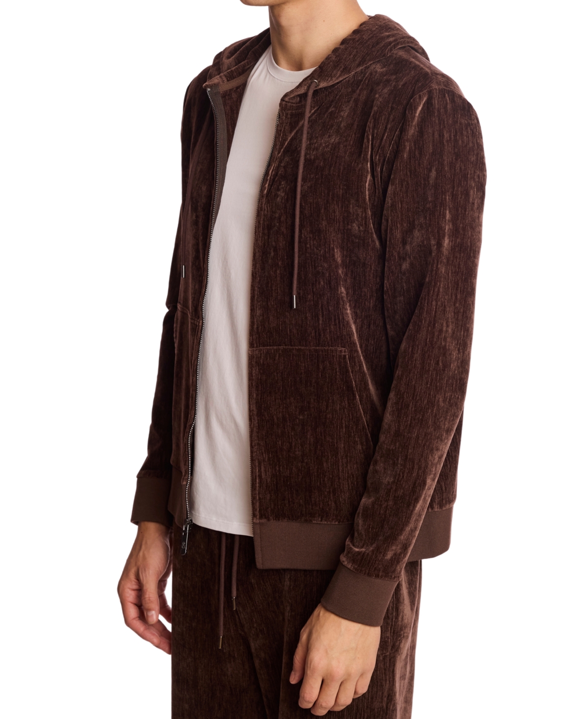 Paisley & Gray Men's Zippered Hoodie In Brown