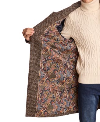 Men's Textured Oversized Coat