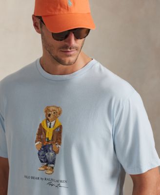 Men's Big & Tall Bear Printed Short Sleeves T-Shirt