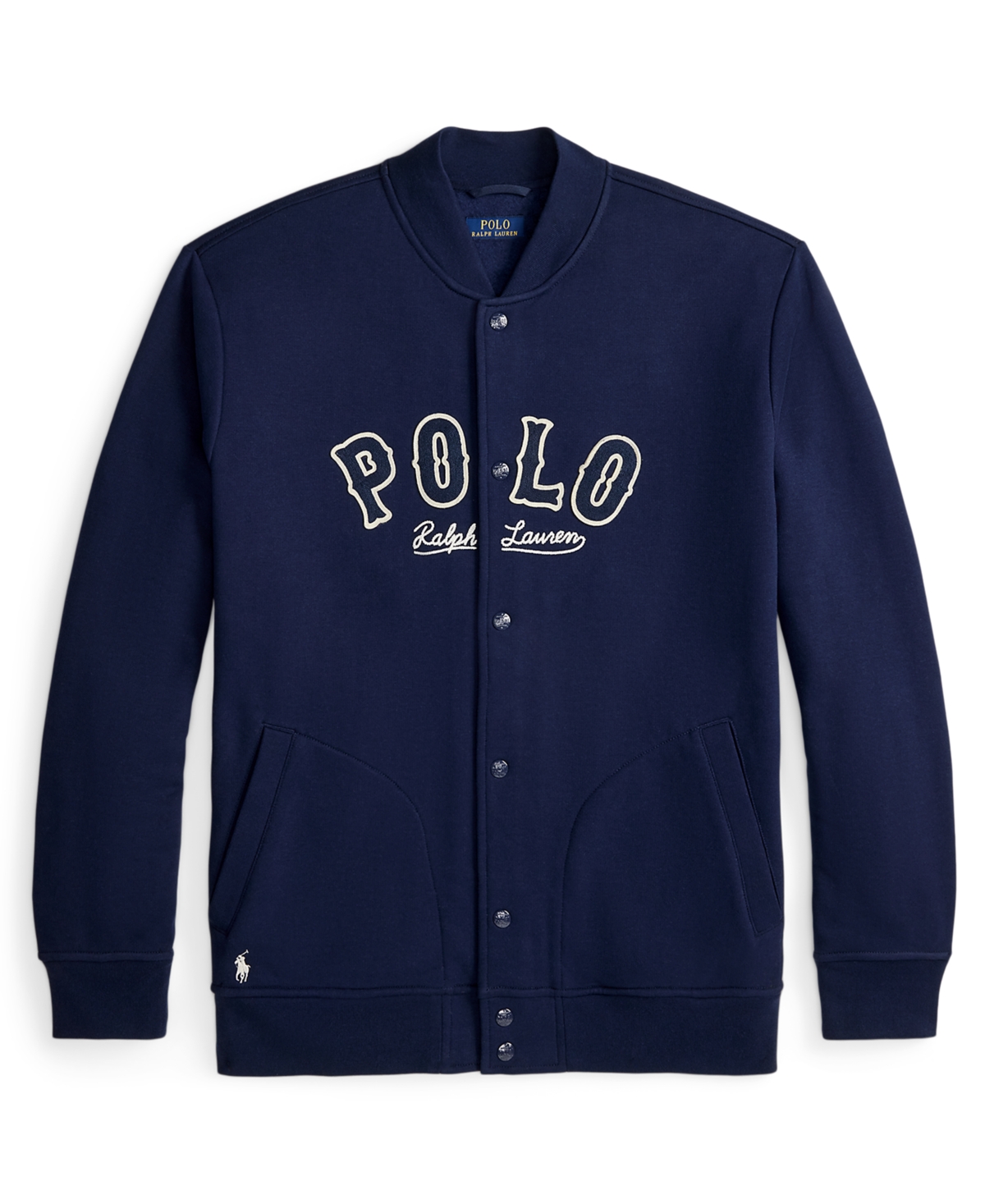 Polo Ralph Lauren Ralph Lauren The Rl Fleece Western-logo Jacket In Blue