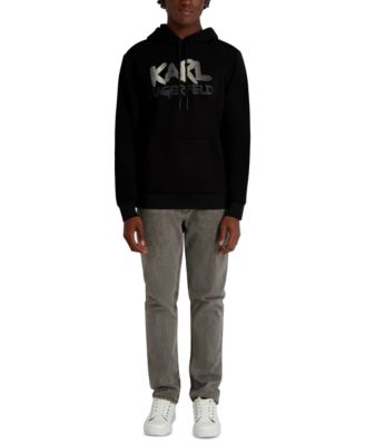 Men's Graffiti Textured Pull-On Sweatshirt