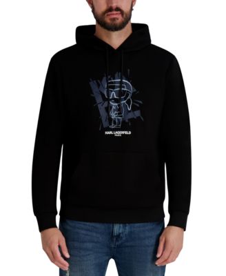 KARL LAGERFELD PARIS - Men's Embroidered Oversized Pull-On Sweatshirt