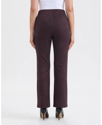 Women's faux Suede Flare Pull-On Pant