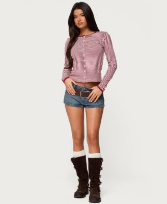 Women's Rayla Striped Button Up Top