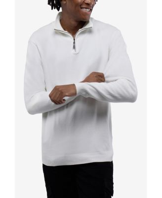 Men's Quarter Zip Mock Neck Sweater