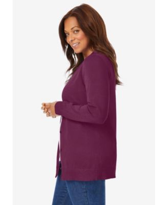 Plus Size Within Perfect Long-Sleeve Cardigan