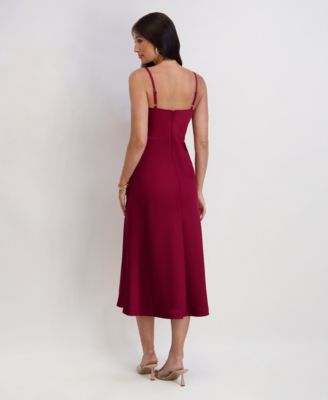 Women's Satin Midi Dress