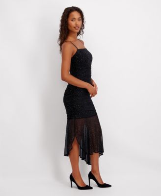 Women's Studded Square Neck Dress