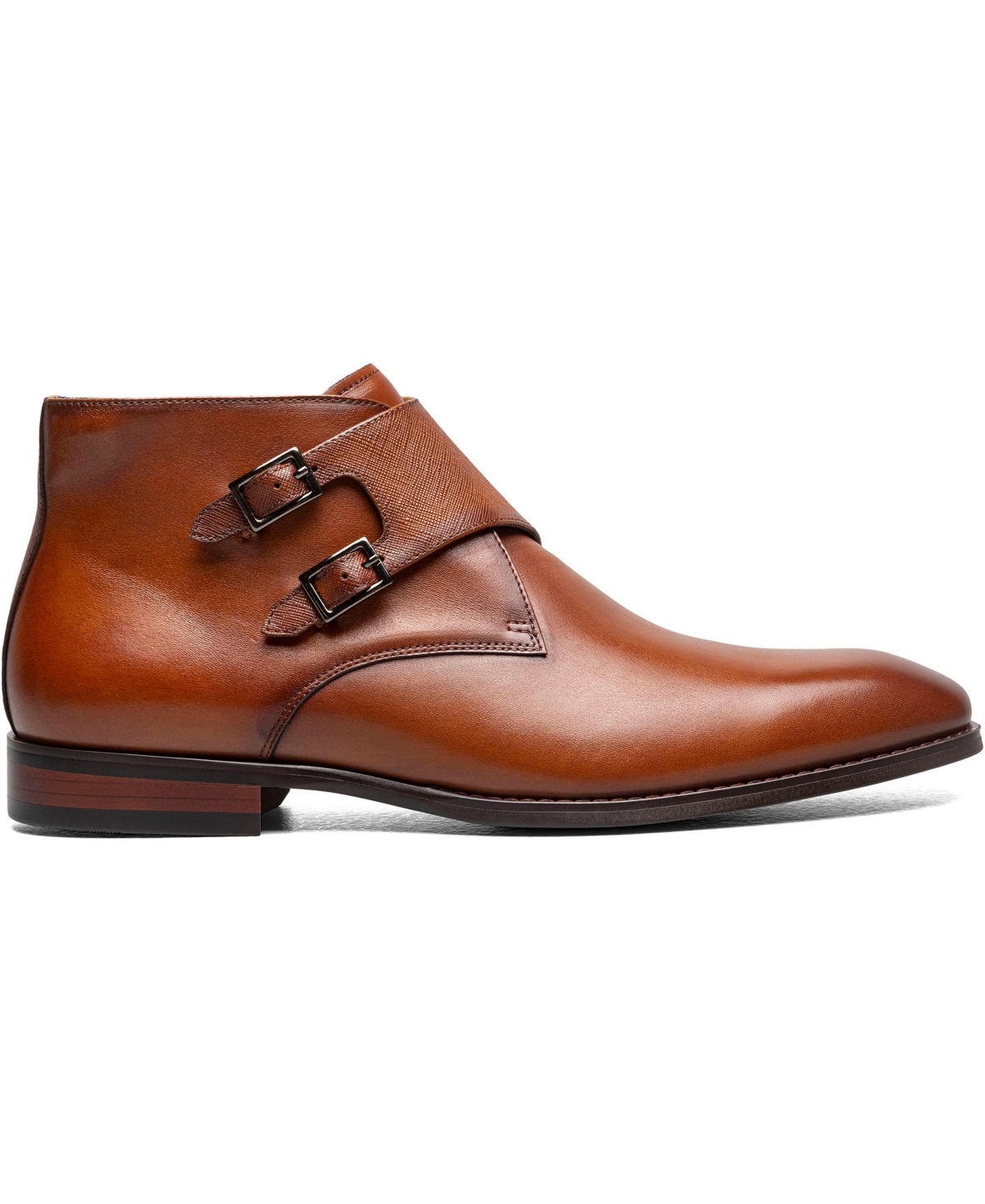Stacy Adams Kaius Double Monk Strap Boot In Brown