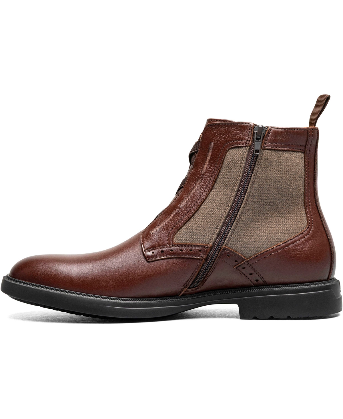 Stacy Adams Men's Thompson Elastic Lace Round Toe Boots In Brown