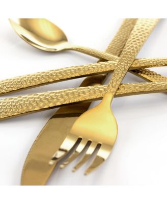 Baily 20 Piece Flatware Utensil Set, Stainless Steel Silverware Metal Service for 4