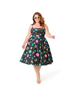 Plus Size 1950s Cotton Swing Dress