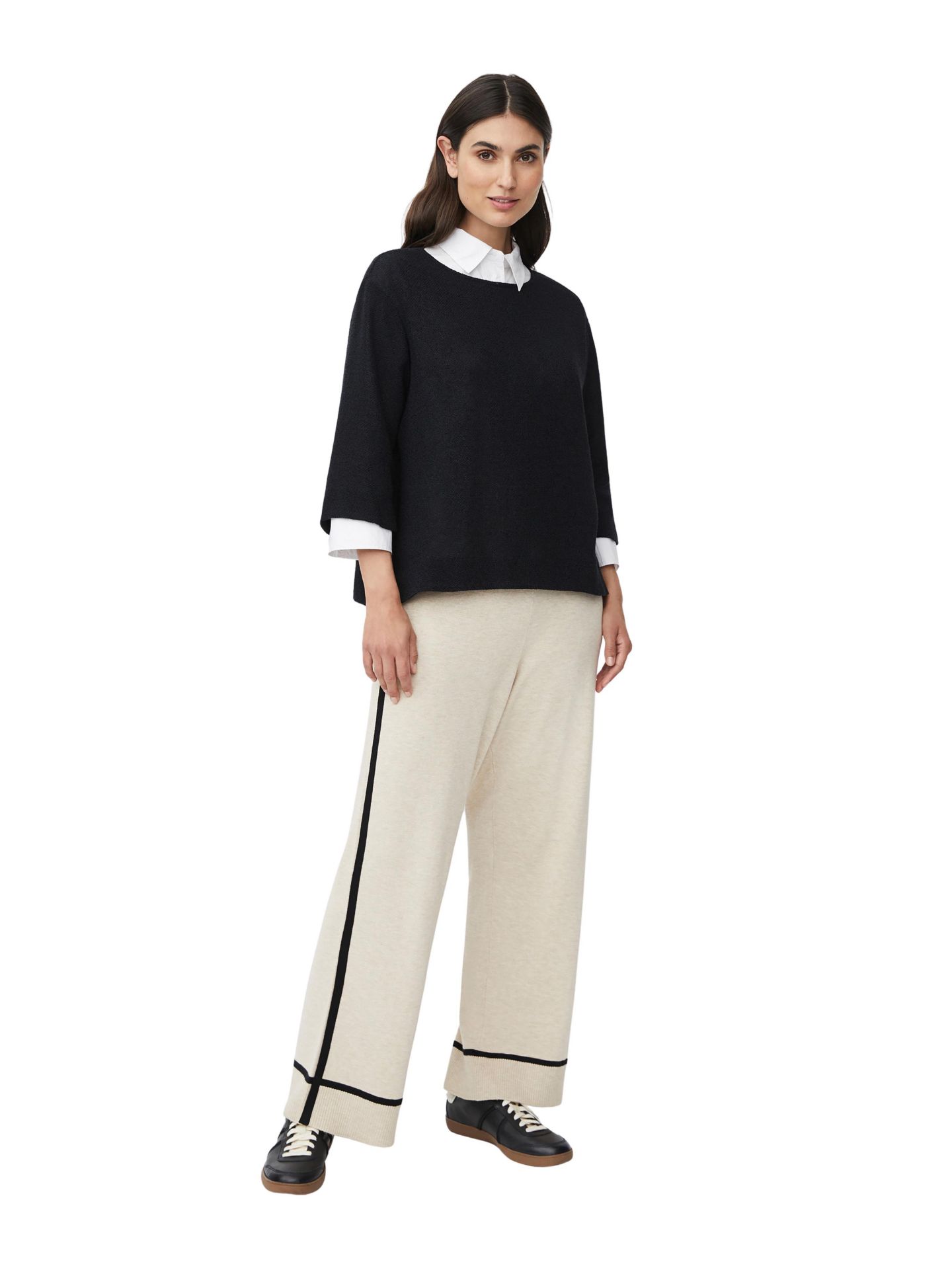 Женский топ Masai Copenhagen MaDarmi Sleeve Round Neck, цвет: Чёрный — фото 4