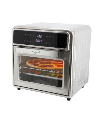 21.13 Quart Stainless Steel Digital Electric Multi-Function Air Fryer and Counter Top Oven in Silver