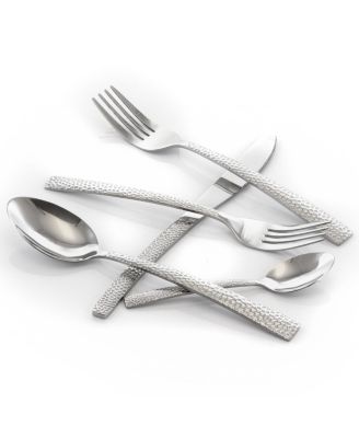 Baily 20 Piece Flatware Utensil Set, Stainless Steel Silverware Metal Service for 4