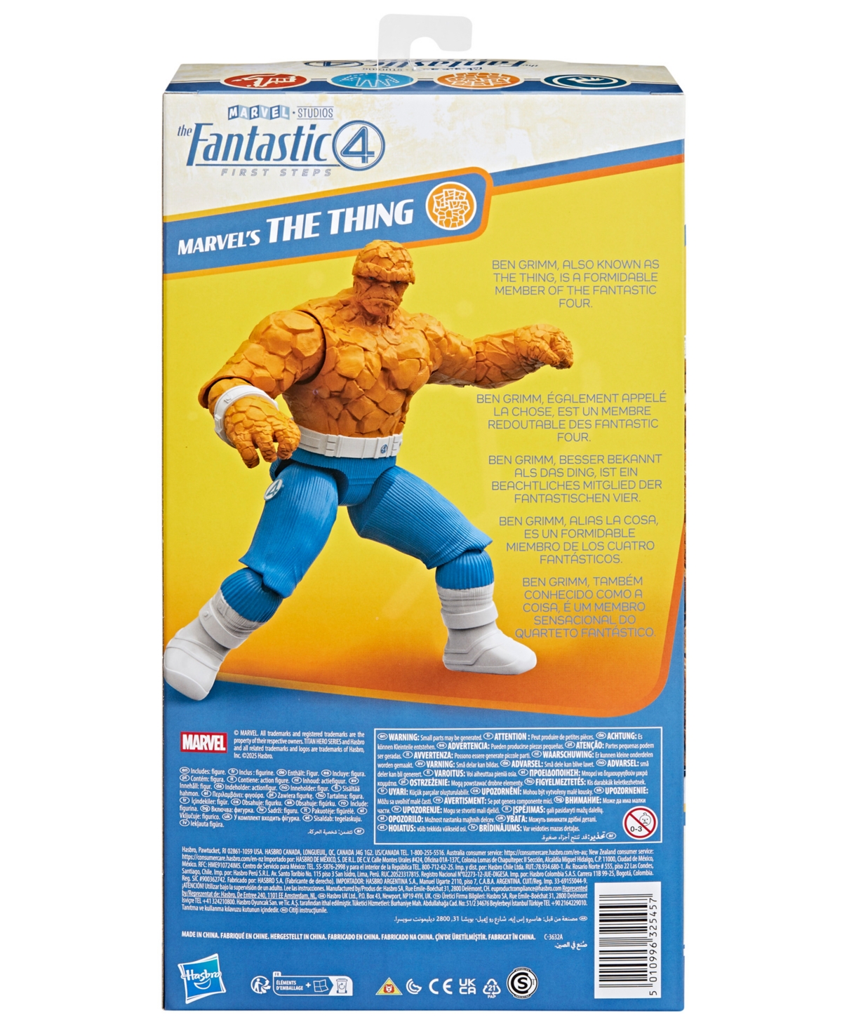 Hasbro Marvel Titan Hero Series The Fantastic Four: First Steps Marvel's The Thing Action Figure In Brown
