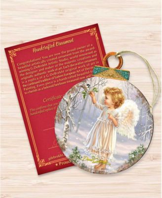 Woodland Angel Bird Holiday Ornament