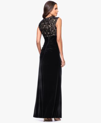 Petite Sleeveless Velvet Dress