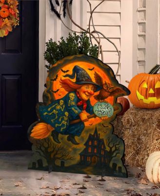 Halloween Flying Witch Door Wall Hanger