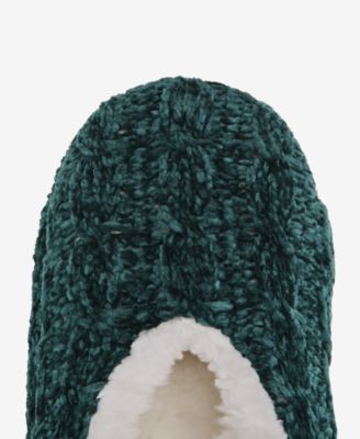 Women's Cable Chenille Ped Slipper Socks, Created for Macy's